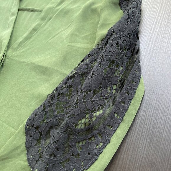 EXPRESS LONG SLEEV BLOUSE WITH LACE DETAILS SIZE XS - Picture 5 of 10
